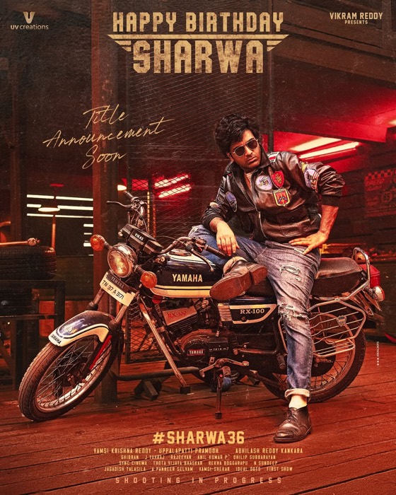 Sharwa 36 birthday poster